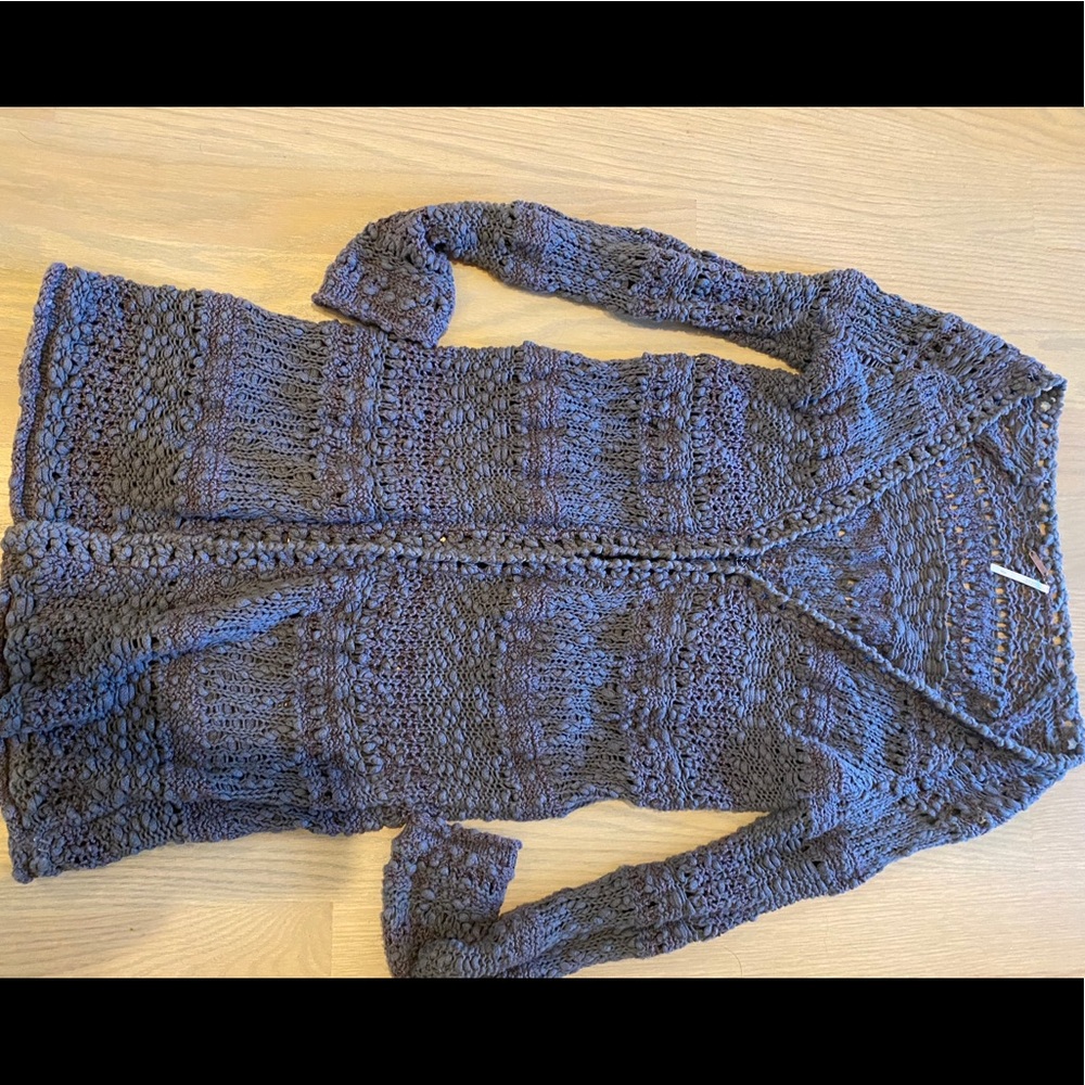 Free people crocheted duster